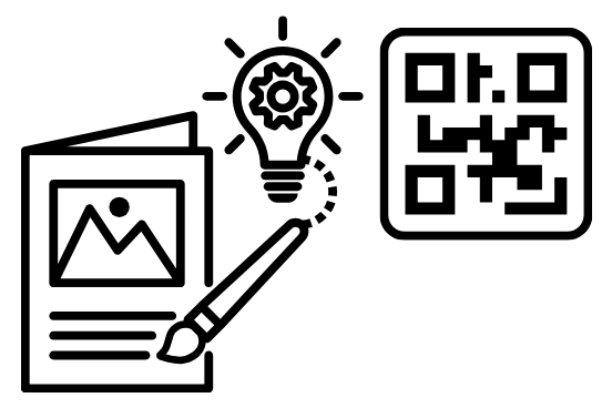 二次元バーコードの配置